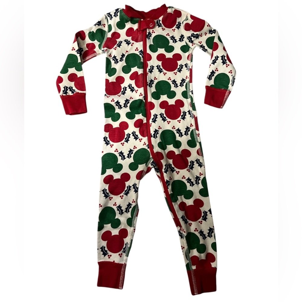 Disney by Hanna Anderson Mickey Mouse Romper zip outfit, 3T